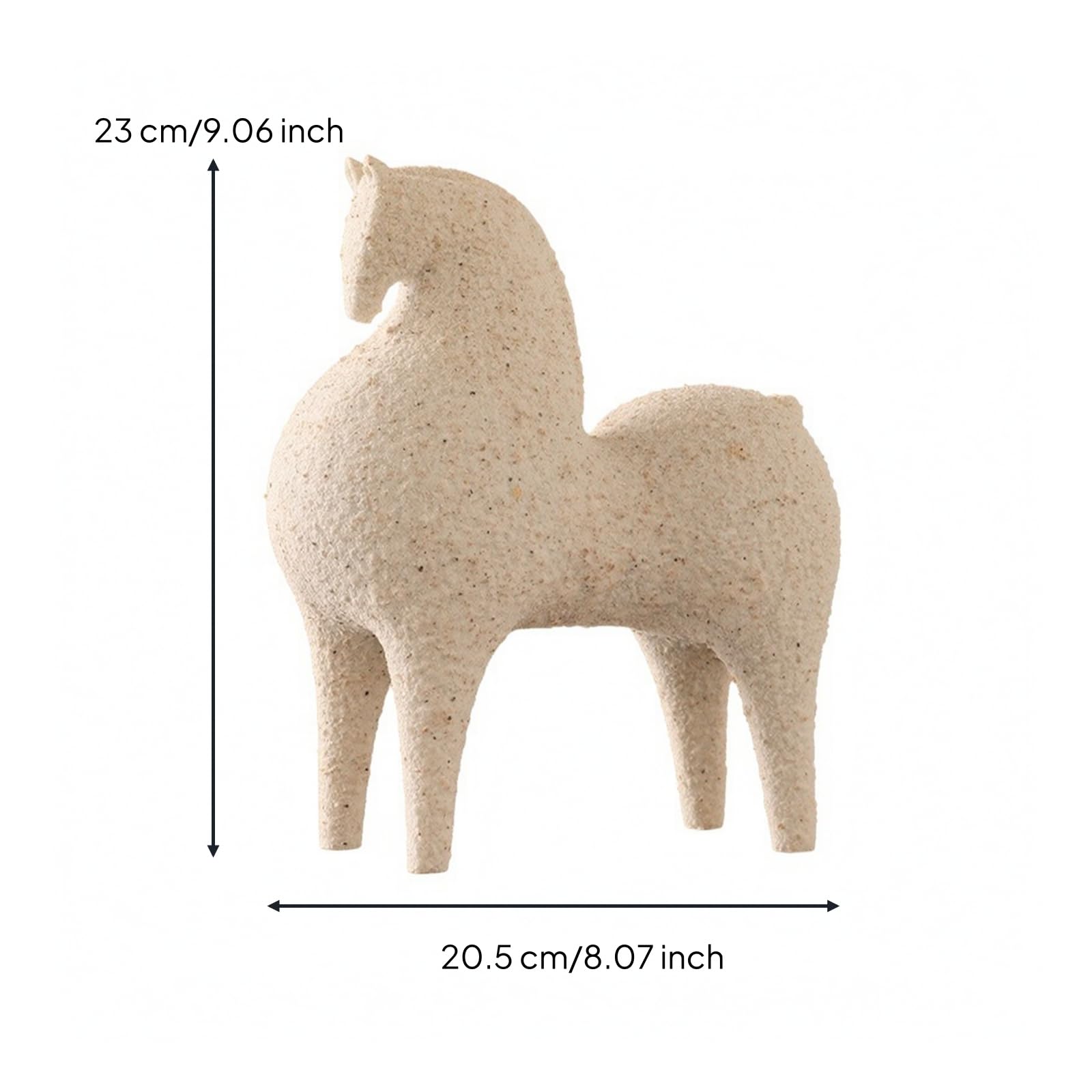 Gralara Statuetta di Cavallo Contemporaneo, M, Cavallo Astratto