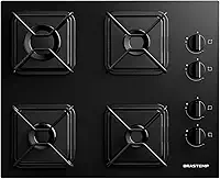 Cooktop Brastemp 4 Bocas a Gás com Grades de Ferro Aramado e Chama Simmer - BDD61BE Bivolt