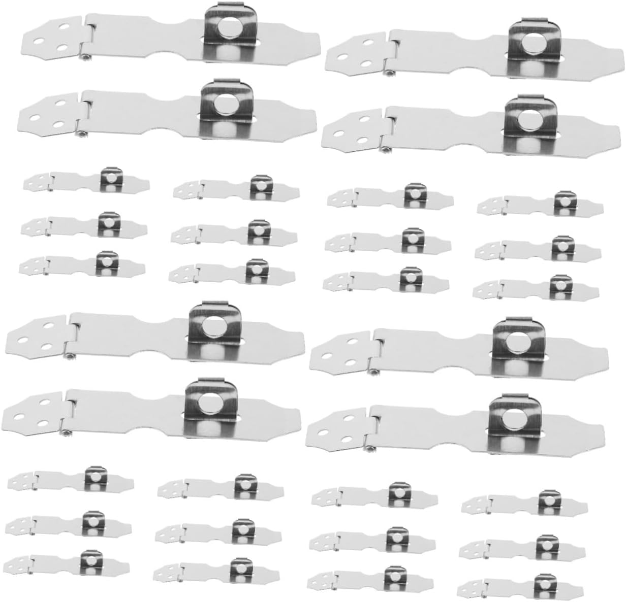 NUOBESTY 32pcs Heavy Duty Gate Latch Lock Buckle for Outdoor Gates Sheds and Fences Easy to Install Secure Closure for Doors and Cabinets