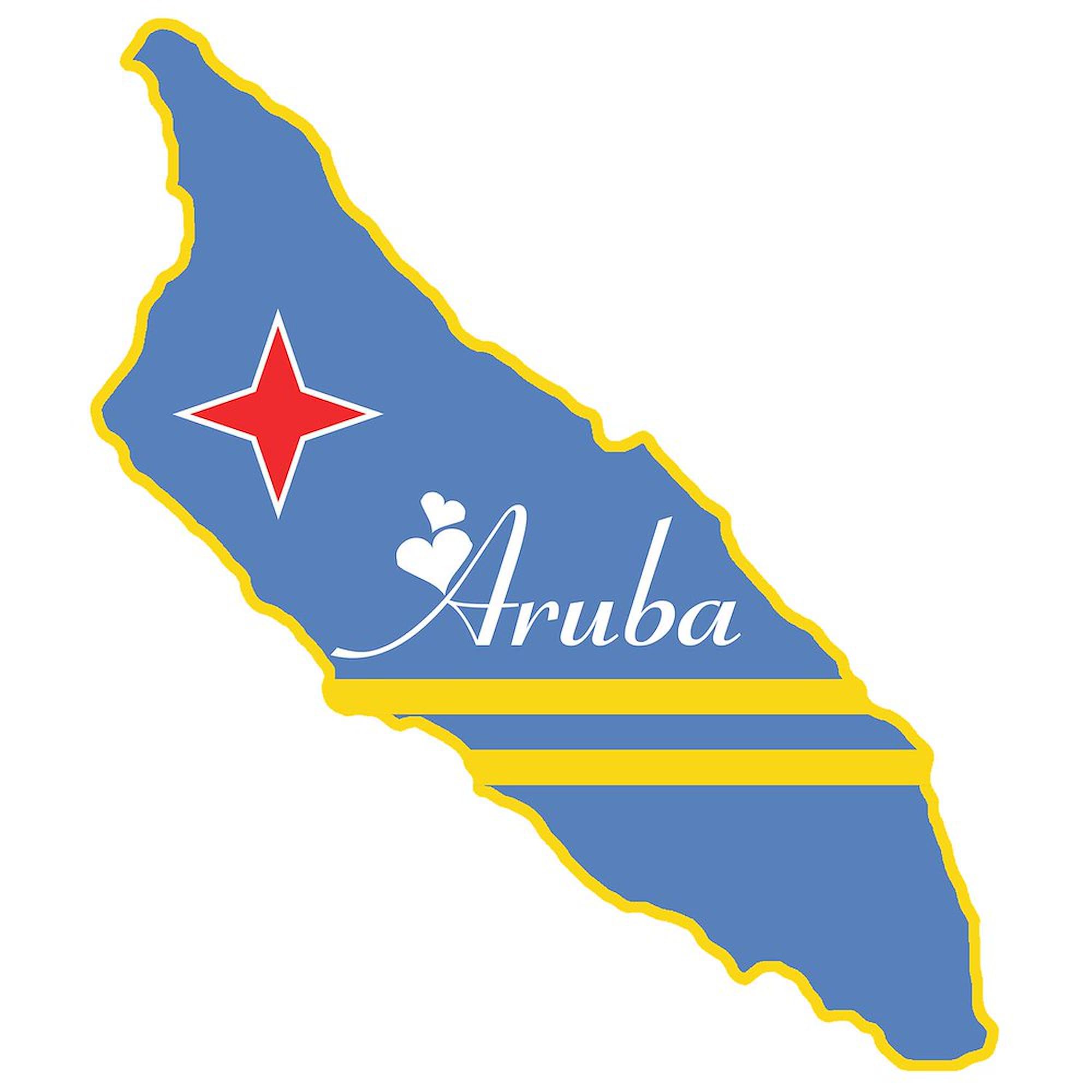 CafePress Cool Aruba Rectangle Sticker Rectangle Bumper Sticker Car Decal