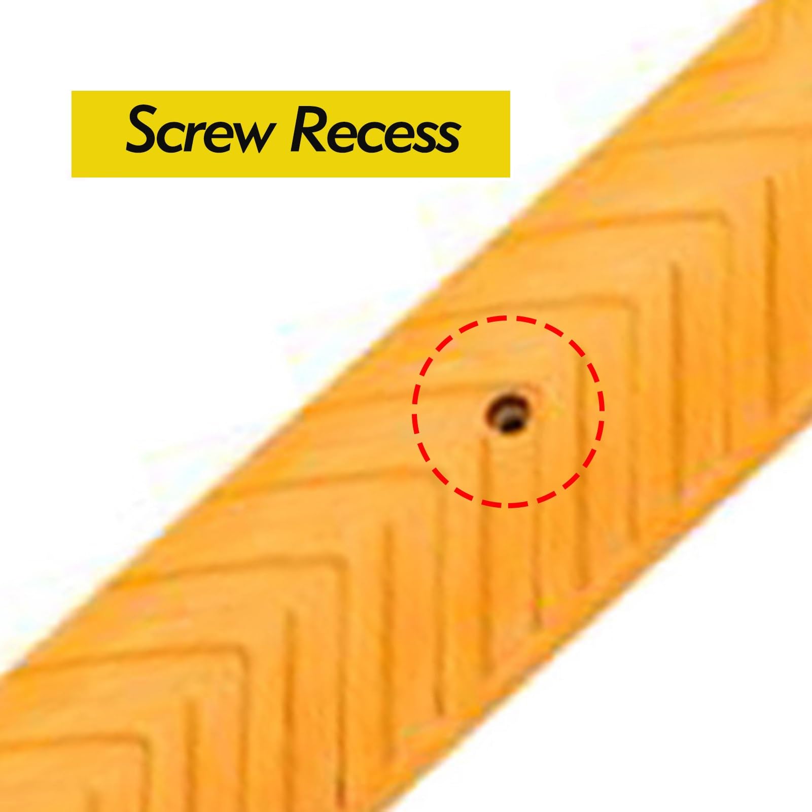 Progi zwalniające, Lekkie, przyciągające wzrok gumowe rampy serwisowe(Black,39.37"x3.93"x1.18")