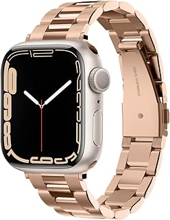 Spigen Correa Modern Fit Compatible con Apple Watch Series 10 42mm, Series 9/8/7/6/5/4/SE 41mm, 40mm - Oro Rosa