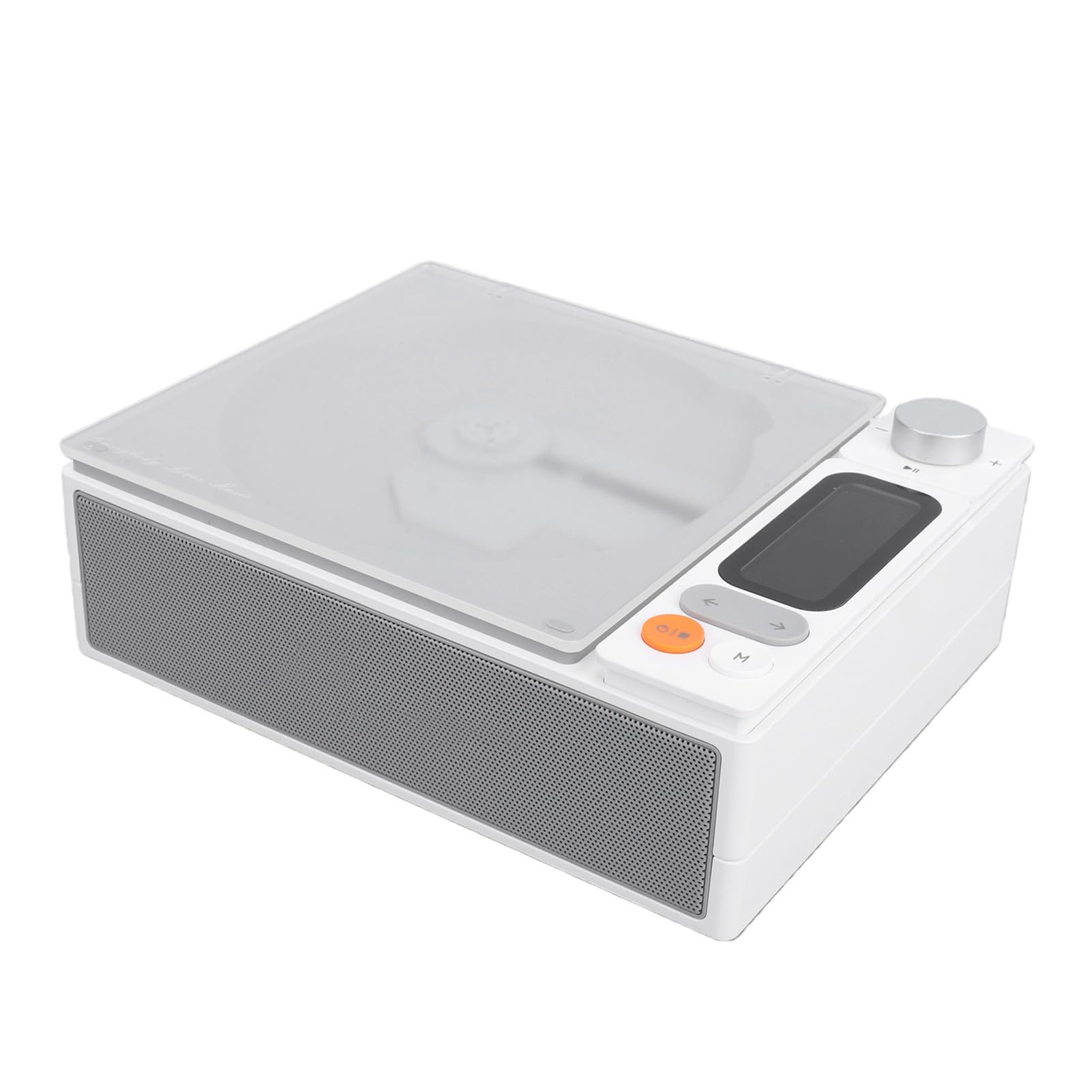 Fabater Reproductor de CD Portátil Reproductor de Música Bluetooth Multifuncional de Alta Fidelidad con Control Remoto para Uso Doméstico (White)
