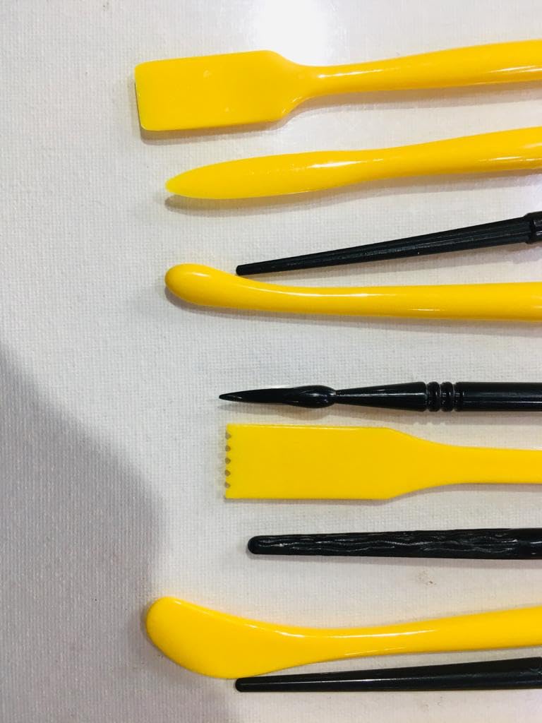 Raj's know how | Clay Ball Modeling Tool Set | 10-Piece Sculpting Tools for Clay Craft | Pottery Polymer Clay Ceramic DIY Art Supplies-image-29