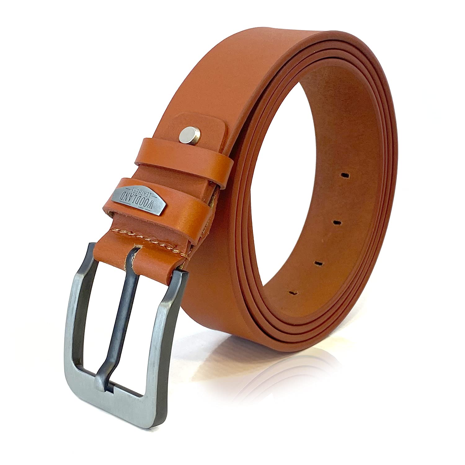 Woodland Leather Mens Belt Genuine Leather Casual Belts For Jeans