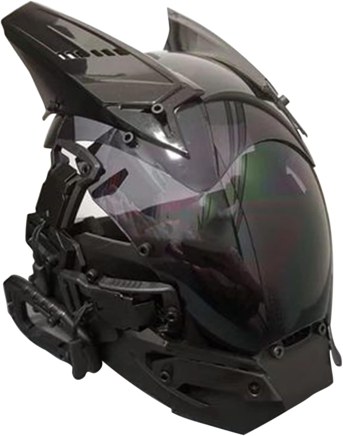 VQQ CyberpunkHelm, CosMaske, leuchtende Ladung, Ornament, Cyberpunk