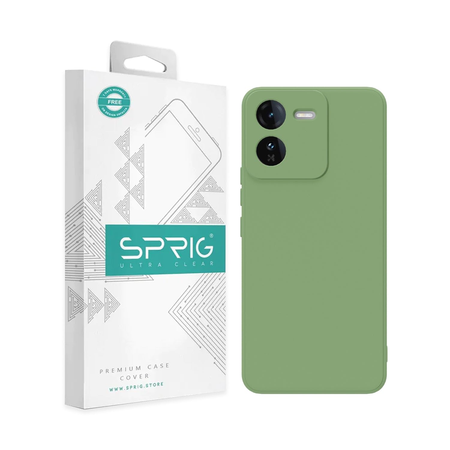 SPRIG Compatible with iQOO Z9 5G Clear Premium Back Cover Drop Tested Shock Proof Mobile Case for Men,Women,Boys and Girls with Camera Protection (Mint Green) (B0DFP9B2TH) Amazon Price History, Amazon Price Tracker