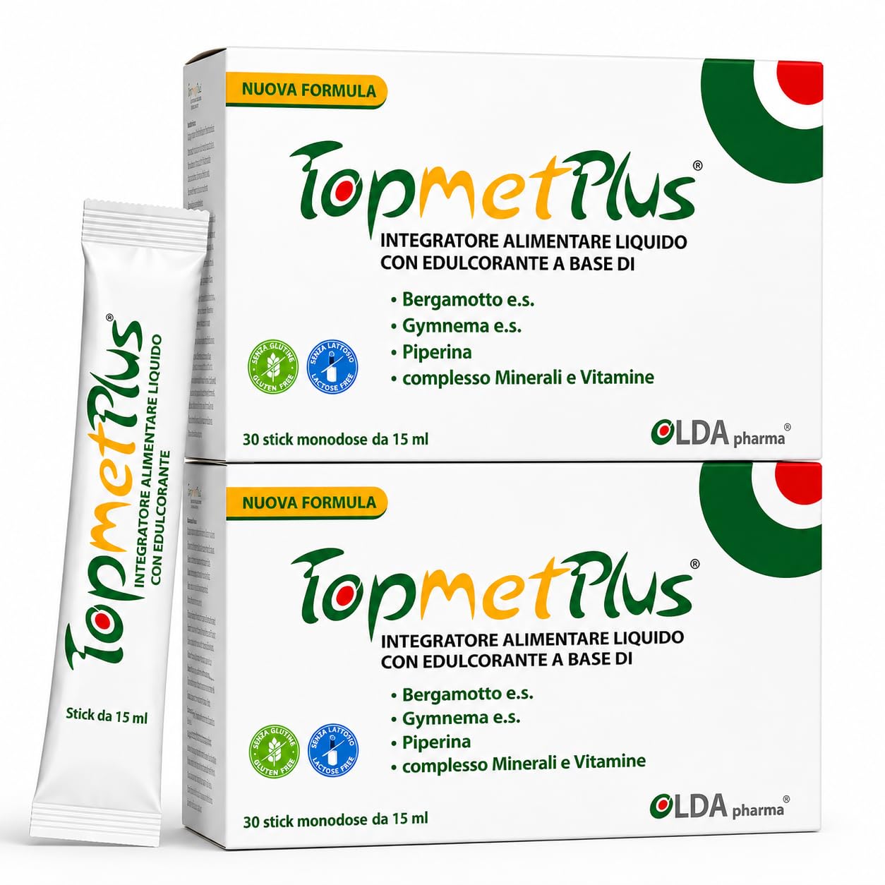 TopmetPlus - Equilibrio metabolico, benessere Cardiovascolare - Kit 2 conf. | Con 1000 mg di Bergamotto e.s./dose, complesso di Minerali e Vitamine B per favorire il naturale equilibrio dell'organismo.