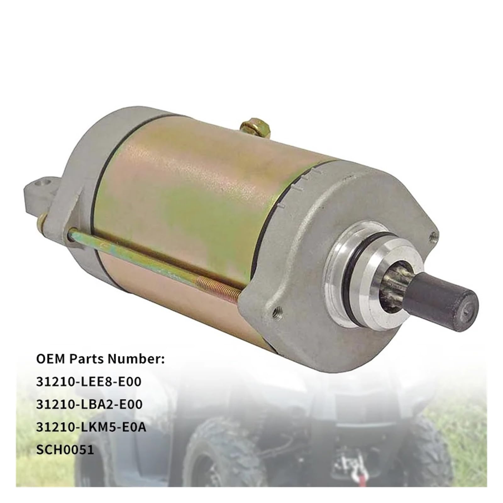 Démarreur, Pour Kymco KXR250 MXU300 Maxxer Mongoose 250 300 31210-LBA7-900