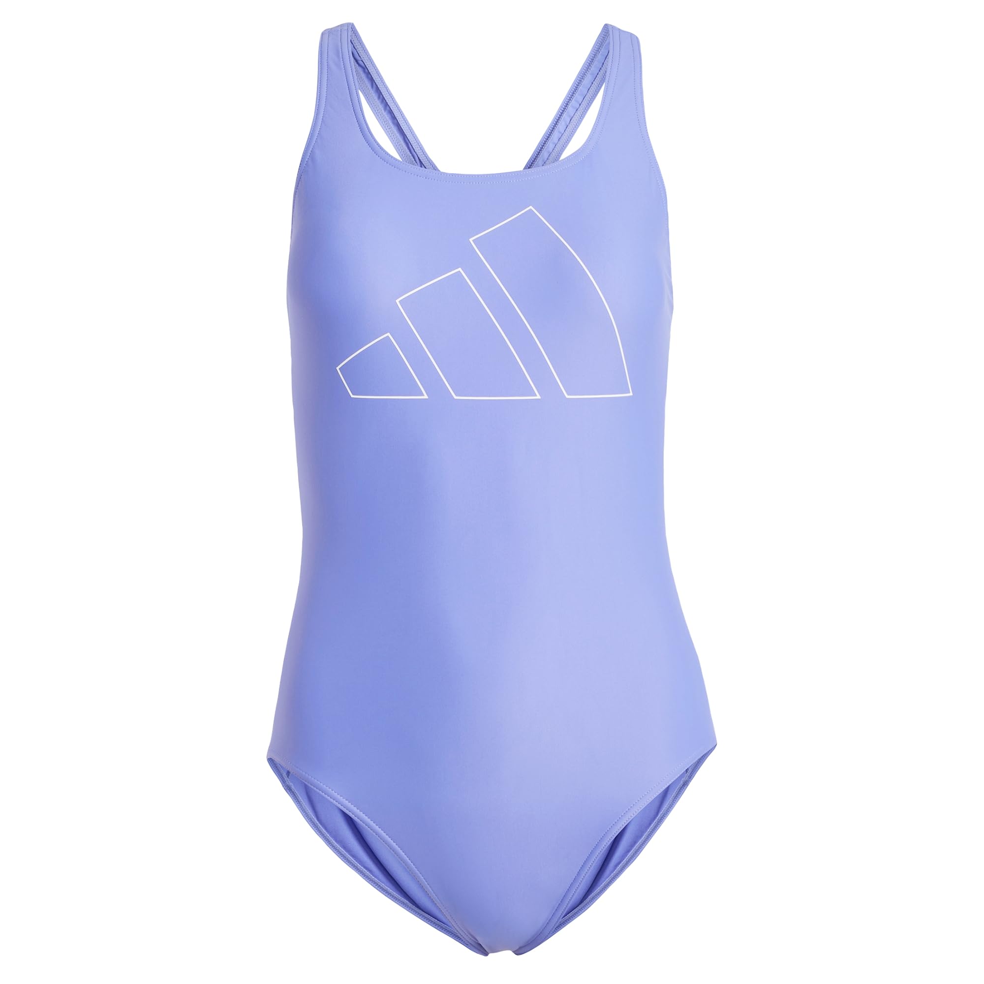 adidas Women's Big Bars Swimsuit, 32 Cobalt Blue