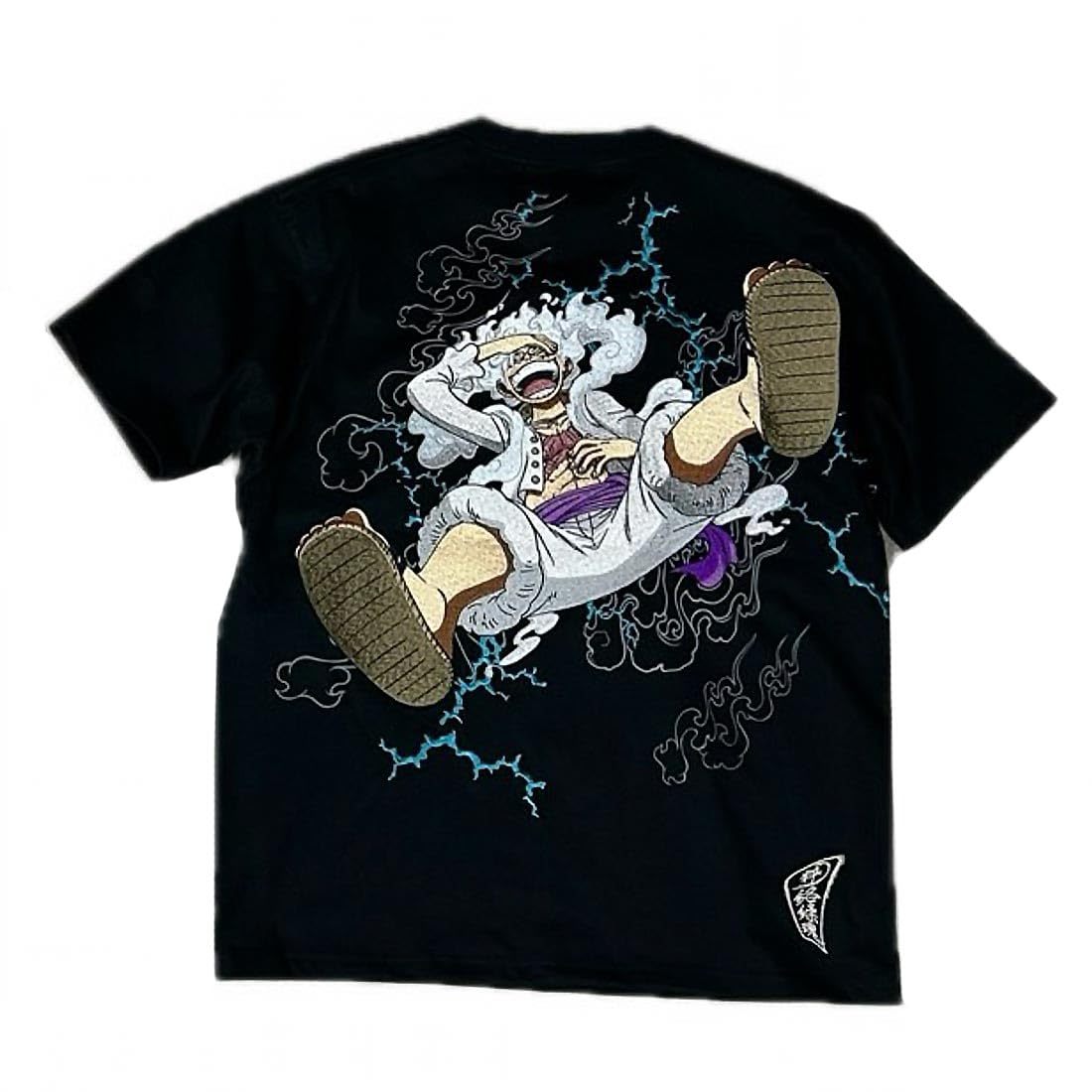 ONE PIECE× 絡繰魂 ワンピース ルフィ ギア5 半袖Tシャツ 刺繍 Amazon | [絡繰魂] ONE PIECE 【ルフィ】 ギア5 Tee-20ブラック-M | T