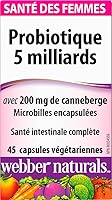 Vista 10 de Webber Naturals Multi probiótico para mujer con arándano, 45 cápsulas