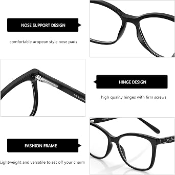 ZENOTTIC Reading Glasses for Women Cateye Blue Light Blocking Glasses Computer Readers Anti Eyestrain Lightweight Eyeglasses