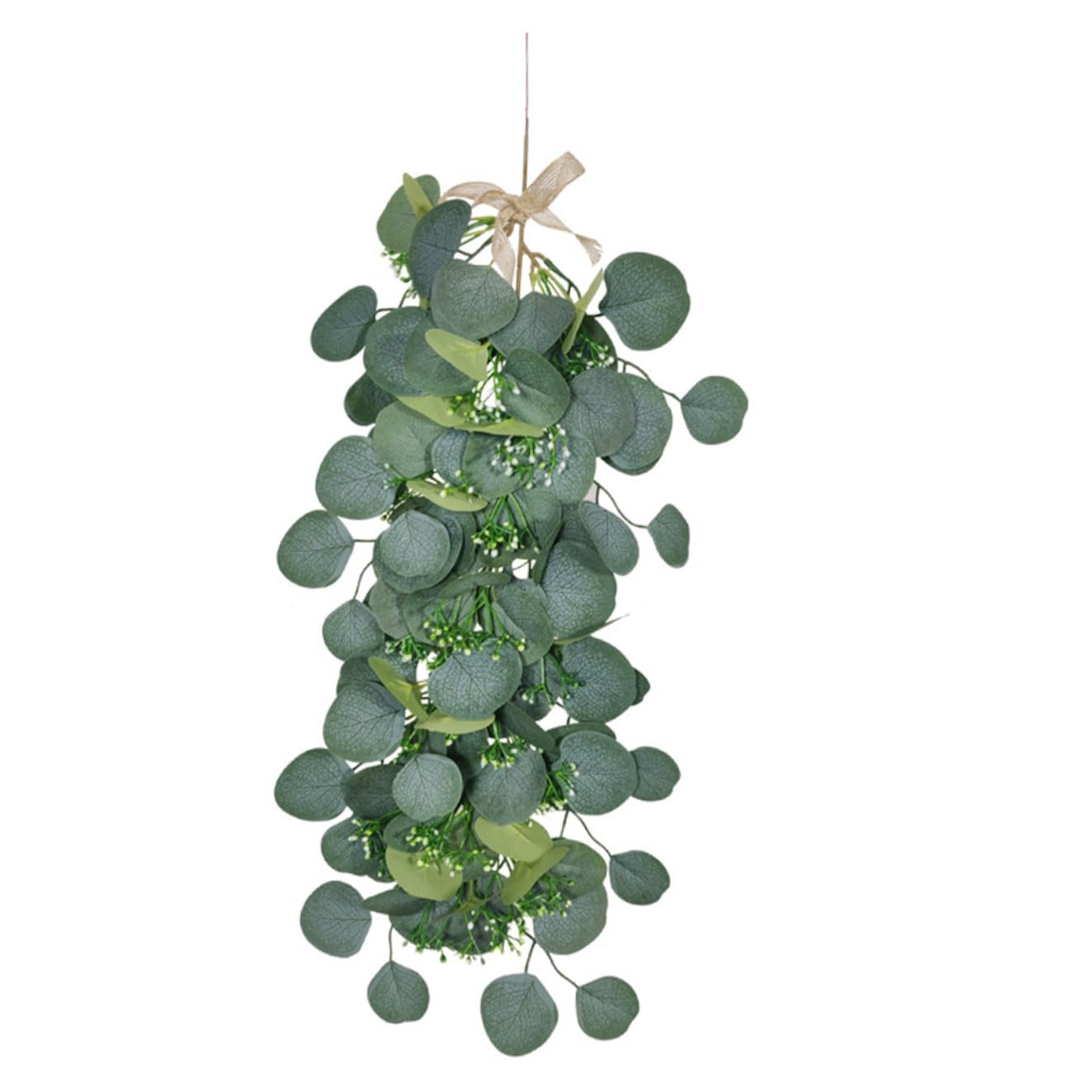 Garneck 3pezzi Decorazione Da Parete Artificiale Eucalipto Verde Per Interni Piante Fittizie Per Casa Negozi e Matrimoni Atmosfera Naturale e Realistica Per Eventi e Festività