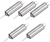 caihv-Dc Motor Durable, 5pcs DC 3.7V 66000RPM Wired Micro Coreless Motor, Professional Motor Parts, for Model Toy Mini DC Motor, Accessories