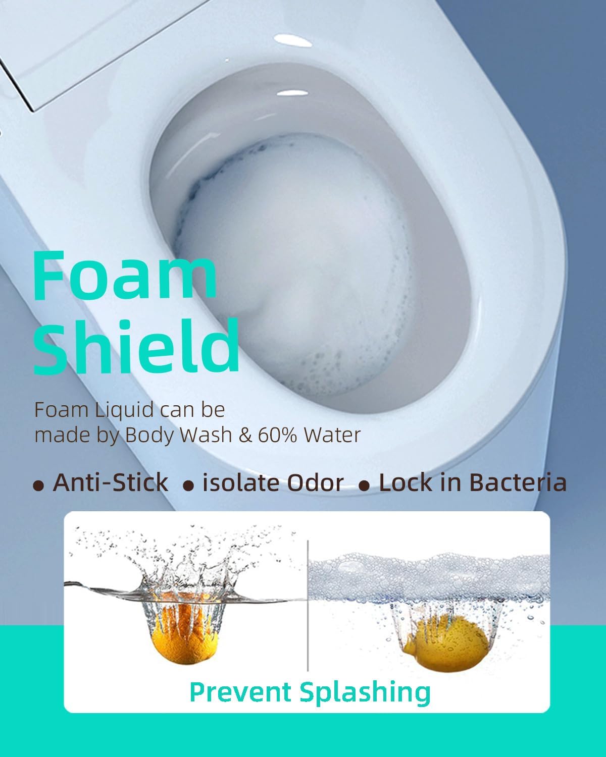 EPLO X9 Smart Toilet with Foam Dispenser, Auto Open/Close, ADA Comfort Height, Auto Flush, Blackout can Flush, Heated Seat,One Piece Elongated Bidet Toilet with Tank Built in,1000 Gram MaP Flush Score thumbnail