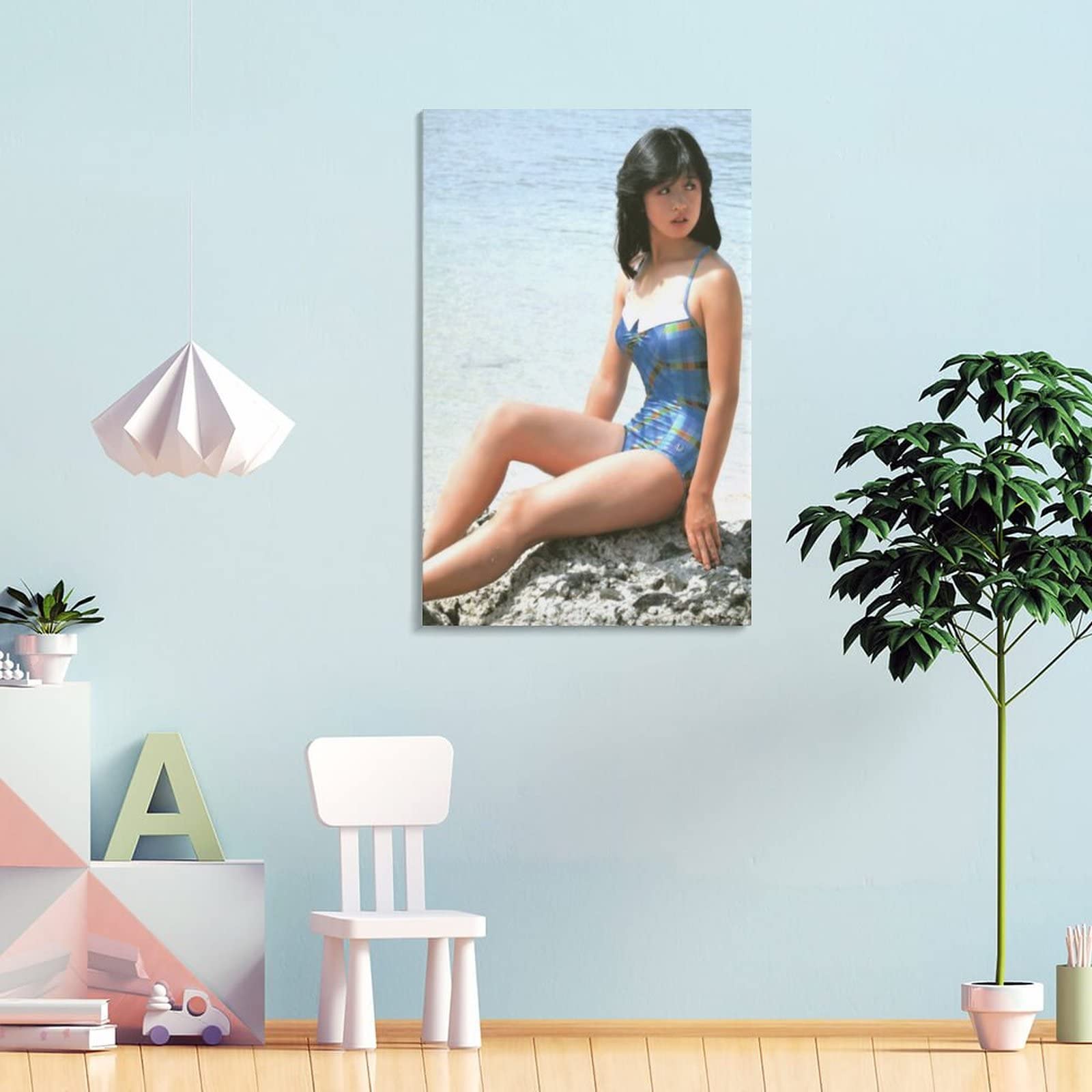 Amazon.co.jp: 中森明菜水着セクシー写真ポスター キャンバス ポスター