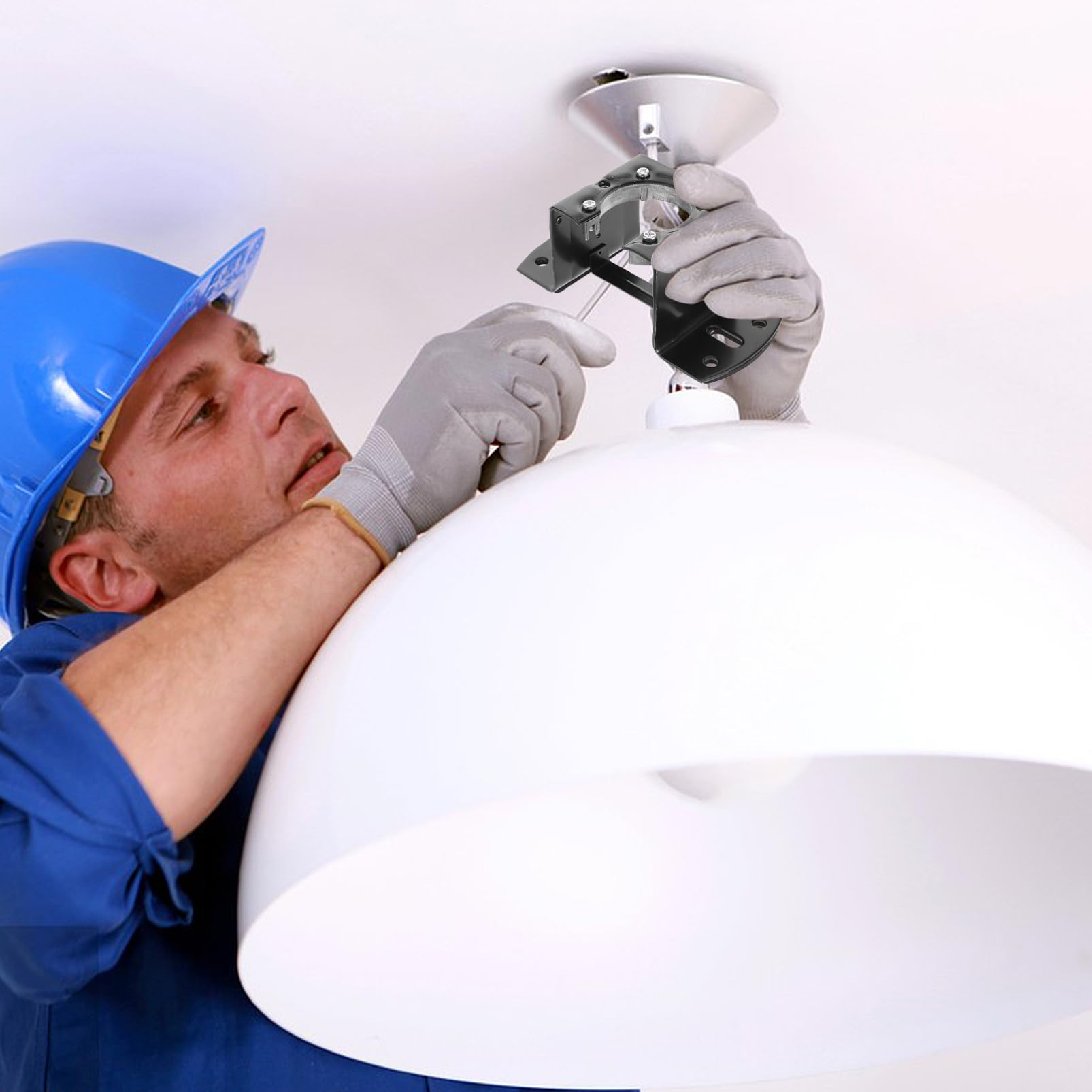 Garneck Ensemble De Supports De Suspension Pour Ventilateur De Plafond Kits De Montage Pour Ventilateur De Plafond Suspendu Pièces De Montage Pour De En Fer Pour