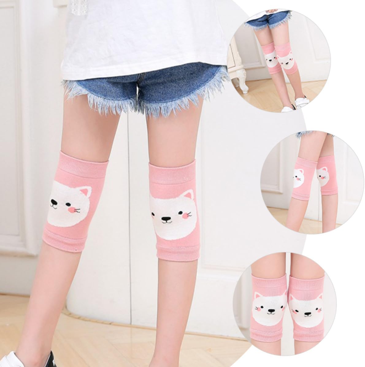 SOIMISS Crawling Pads for Cotton Pink Comfortable Leg Warmers