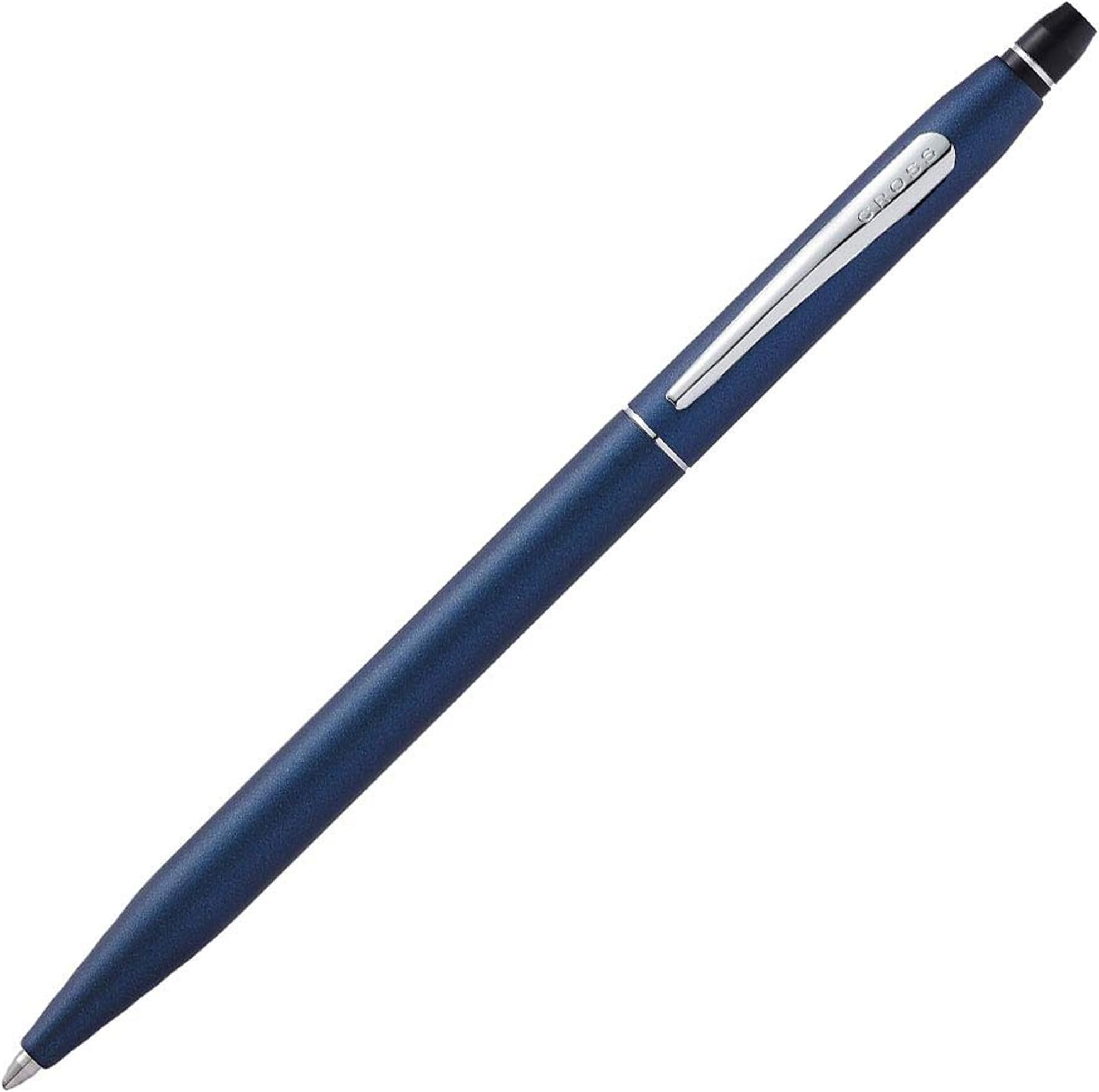 Click Ballpoint Pen, Metallic Navy Blue