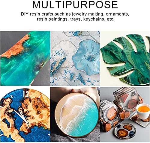 Epoxy Resin Clear Crystal Coating Kit 1000ml/1160g - 2 Part Casting Resin for Art, Comes with Resin Professional Accessories Bag, Suitable for Crafts, Table top Coating, River Table, Jewelry Making