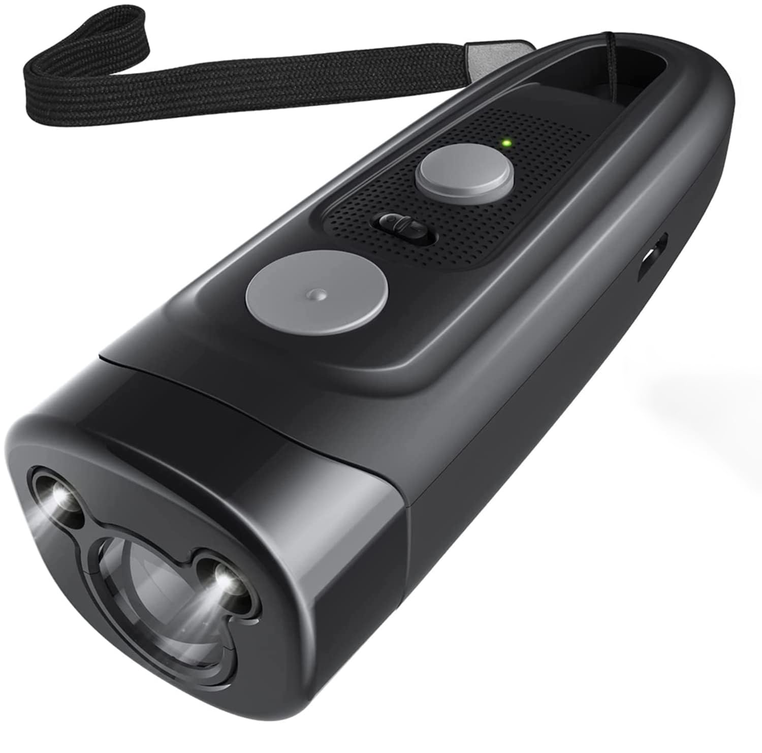 Ultrasonic Dog Dark Deterrent Dog Barking Control Devices Rechargeable Anti Barking Device Outdoor and Indoor Handheld Stop Neighbors Dog Barking 16.5ft Range LED Flashlight