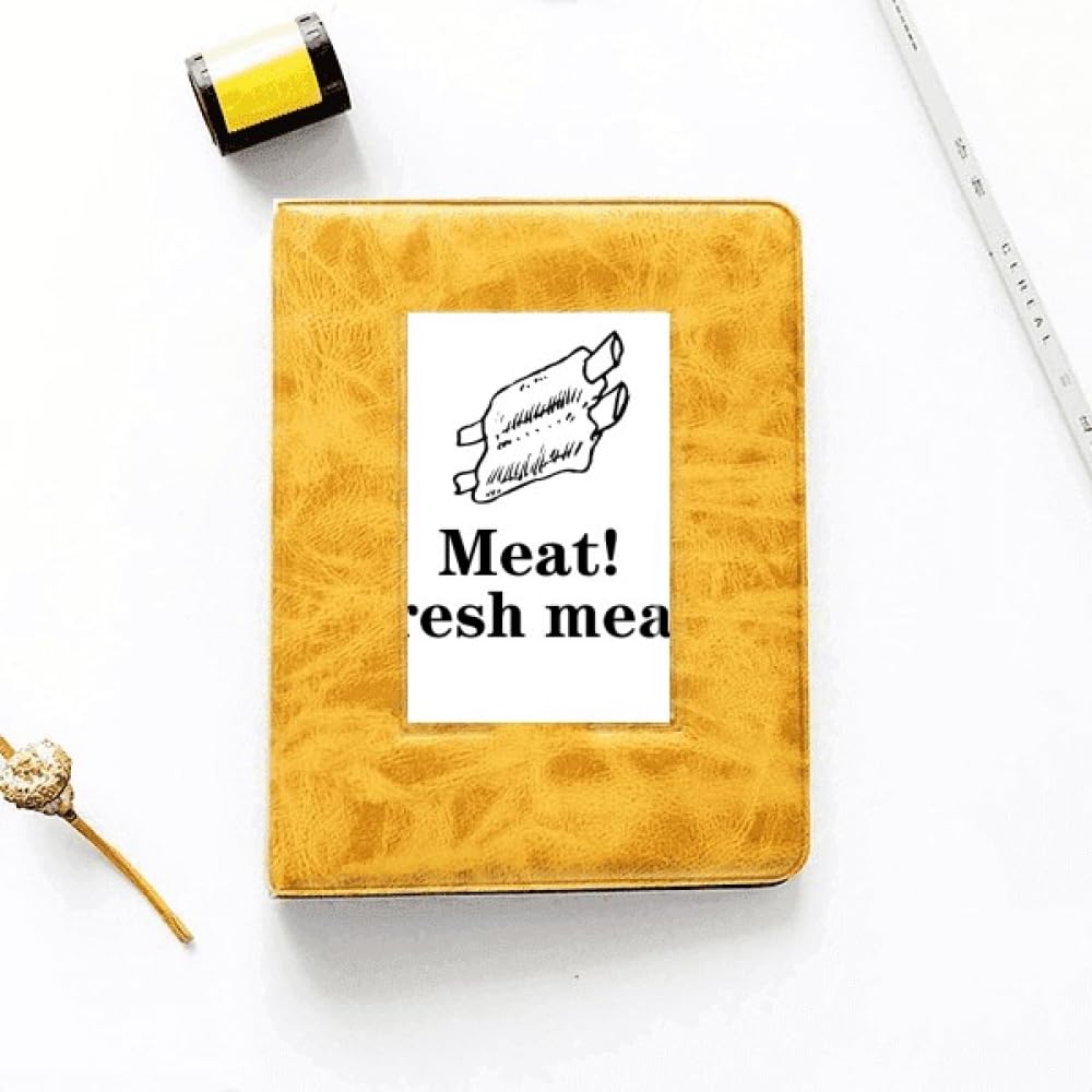 no/no I Love Eating Meat Art Deco Fashion Photo Album Family Wedding Picture 4x6