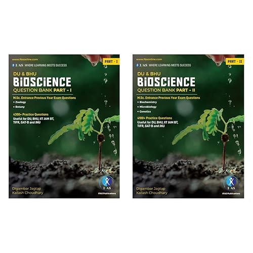 CUET, DU &amp; BHU, IIT JAM BT Bioscience PYQ Books (Part- I &amp; II) | 8400+ MSc Entrance Books of Previous year Question Papers for IIT JAM BT, DU, BHU, TIFR &amp; GAT-B
