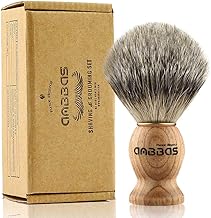 Anbbas Shaving Brush, Handmade Pure Badger Hair Brush with Natural Manchurian Ash Wood Handle for Men Traditional Wet Shaving Starer