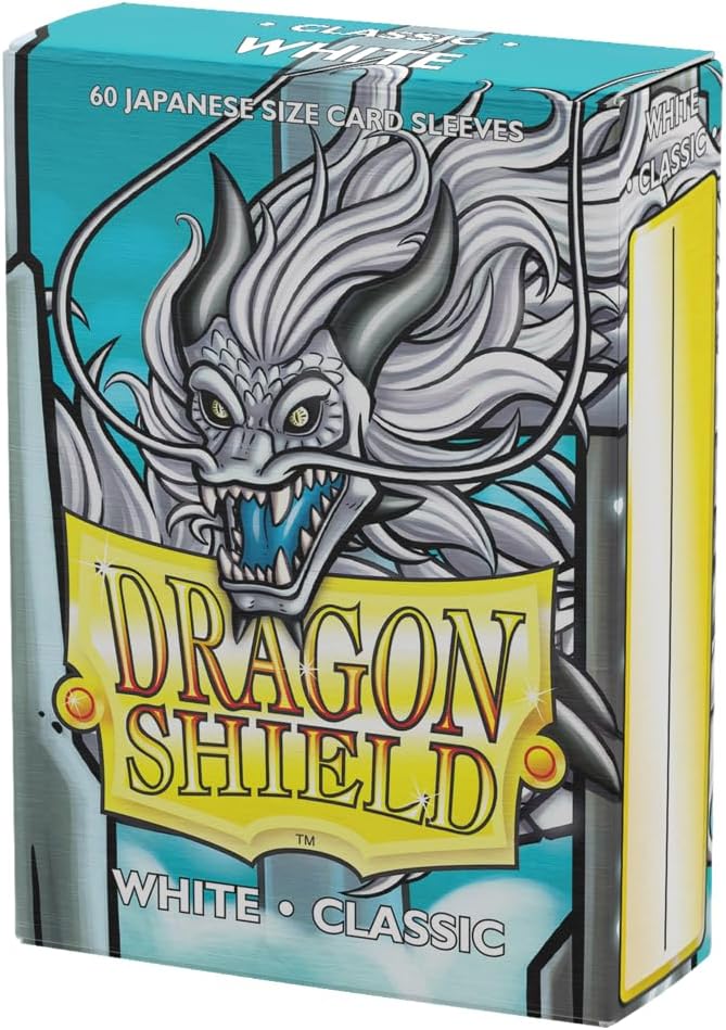 Dragon Shield - Classic Sleeves - Japanese Size | 60 CT - Smooth & Tough Premium TCG Sleeves - Compatible with Yu-Gi-Oh, Naruto, Cardfight & Vanguard | Black