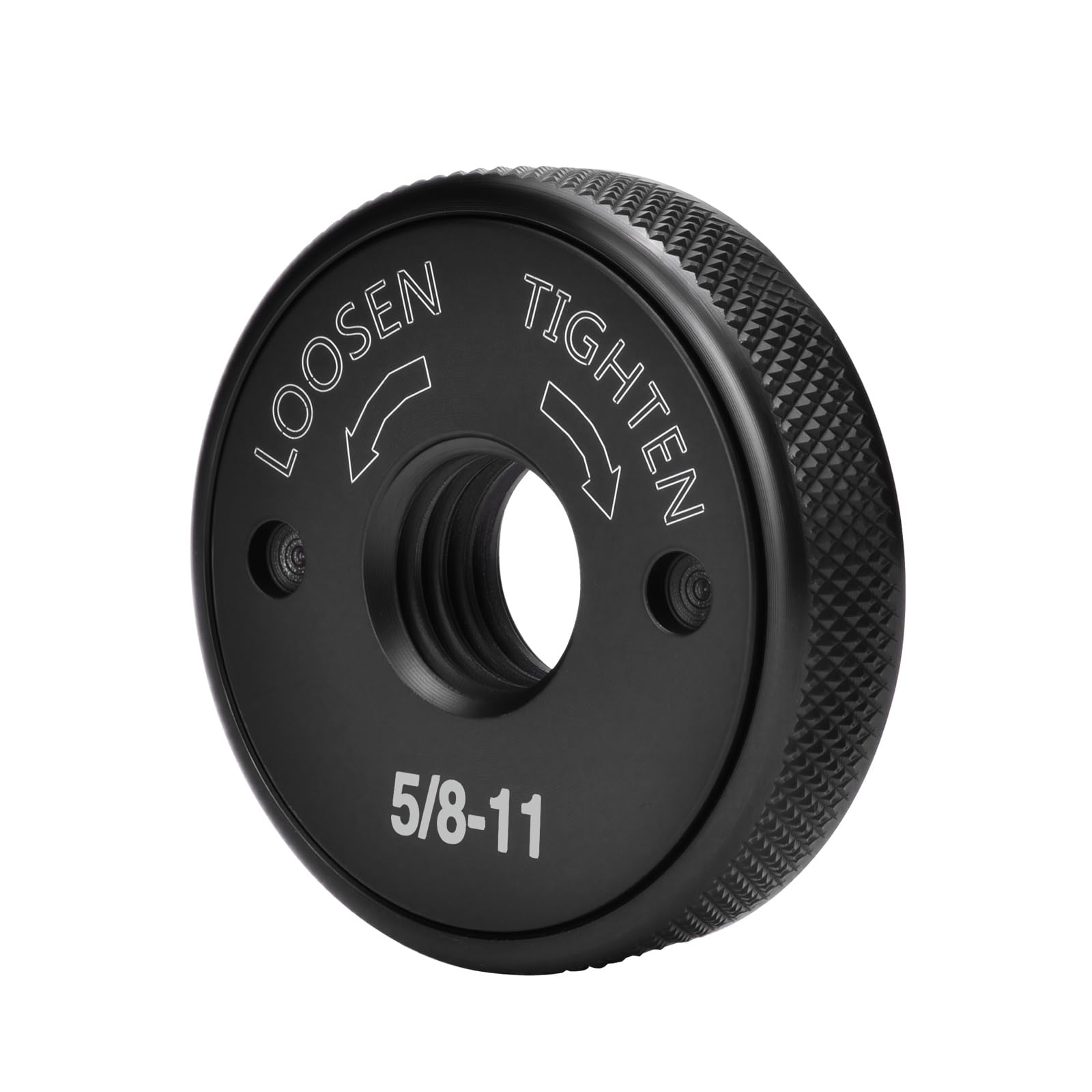 5/8-11 Thread Angle Grinder Flange Nut No Wrench Required,Grinder Nut for 4.5" and 5" Angle Grinder,Quick Release Locking Nut