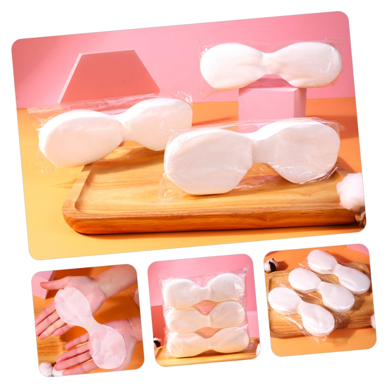 100sheets Non-woven Eye Mask Paper Facial Eye Covers for Skincare Moisturizing Supplies
