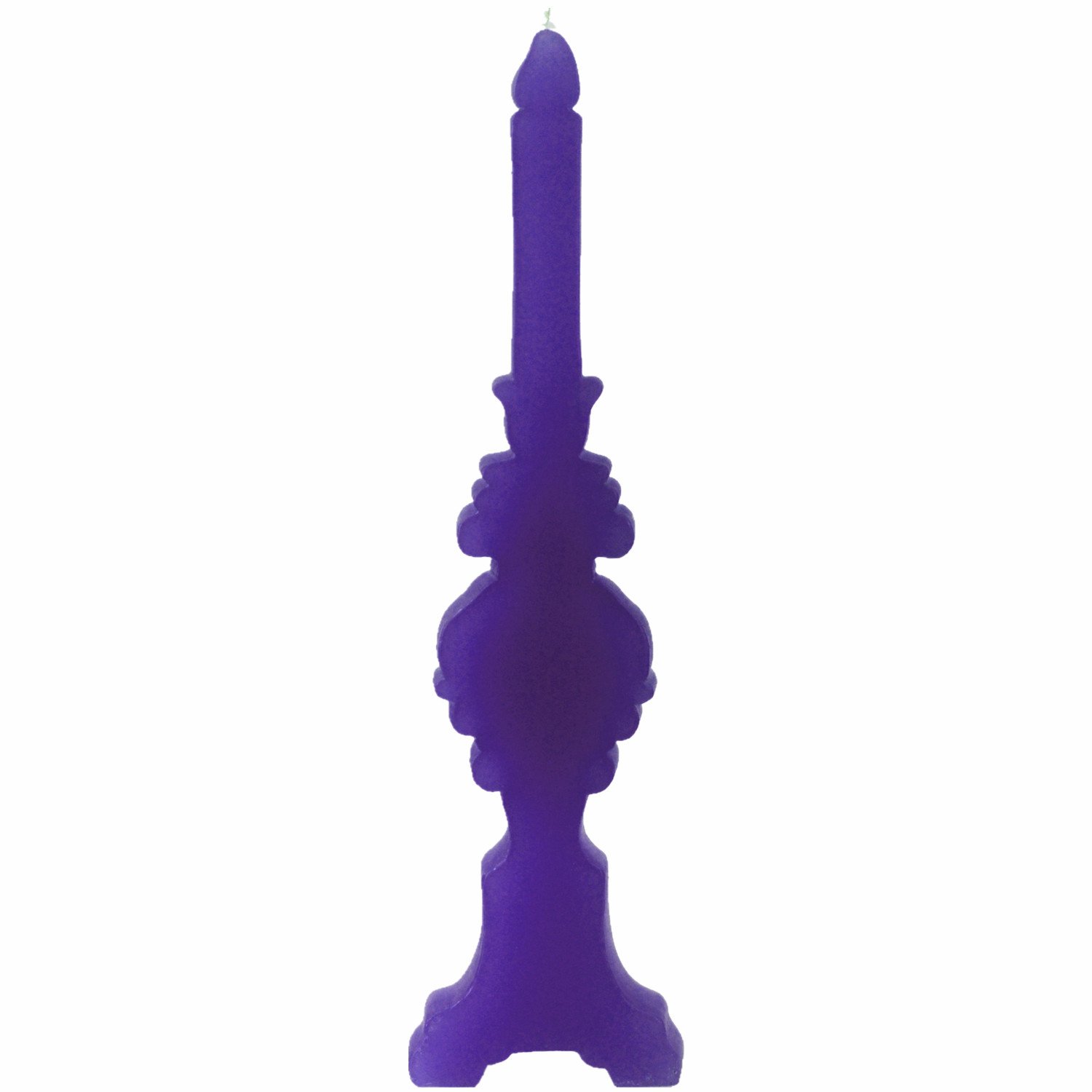 CrazyGadget® Super Extra Large Pillar Church Candle Unscented Wax Premium Long Burning Hours - Designed In Germany (1pc, Purple)