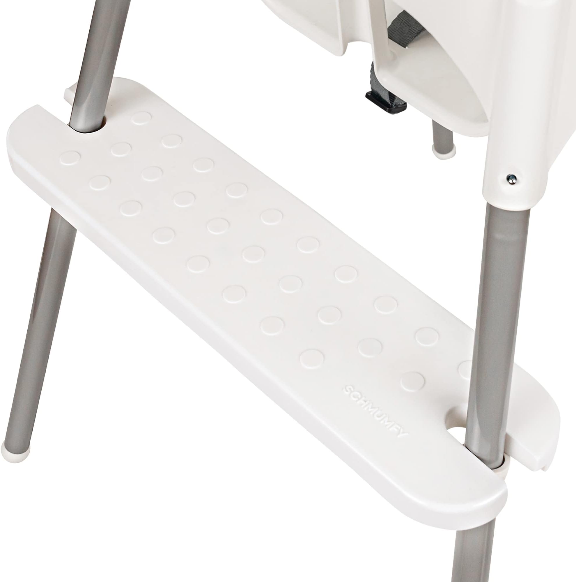 White IKEA High Chair Foot Rest Only Bib Hook Included