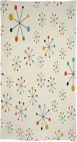 Miniatura 1160 de Mantel floral hippie, diseño retro de los años 70, naranja, rosa, azul, floral, bohemio, estampado estético de margaritas, para fiesta, picnic