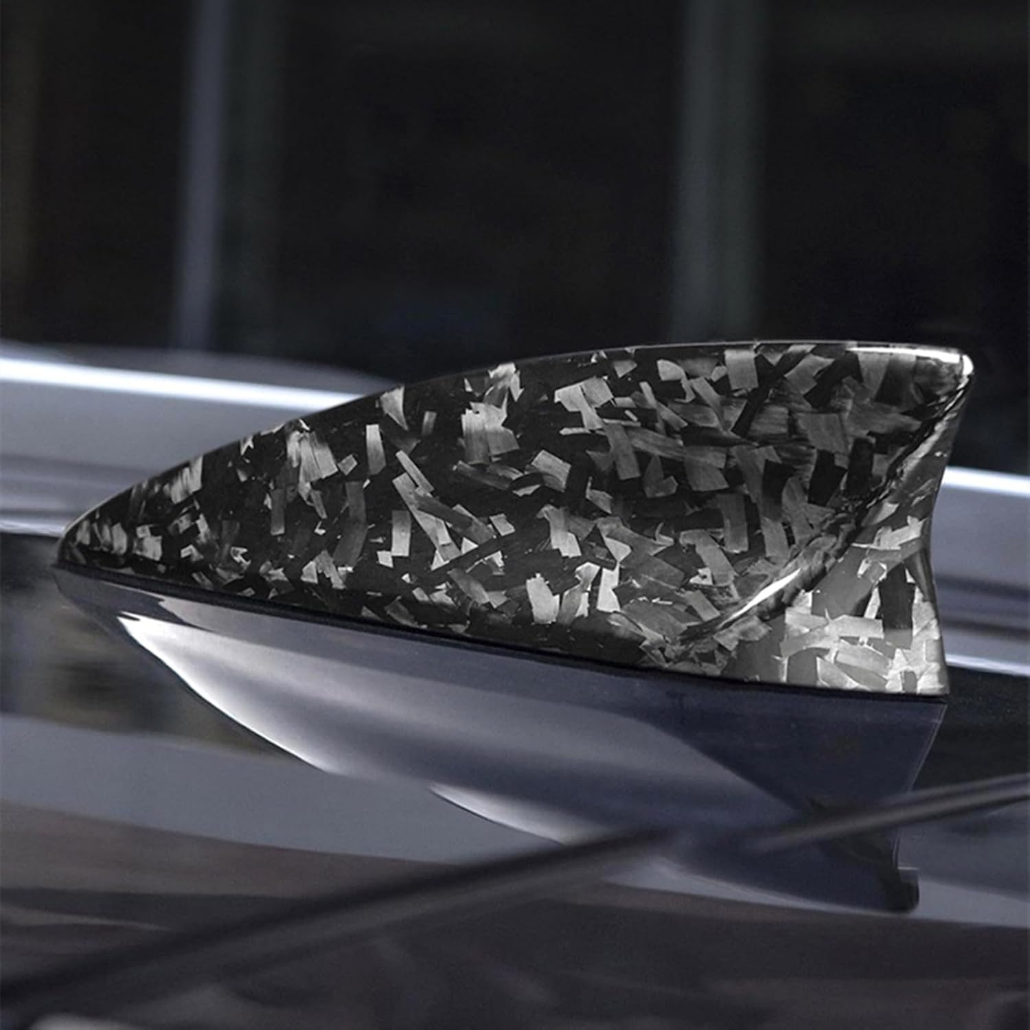Car Roof Shark Fin Antenna Cover Fit for Chevrolet Camaro 2016-2020 Forged Carbon Fiber