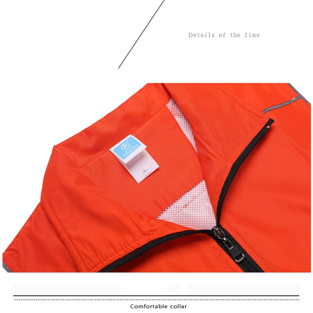 WDX- Workwear chaleco impermeable chaleco de promoción voluntaria chaleco transpirable (color: verde, tamaño: XXXL)