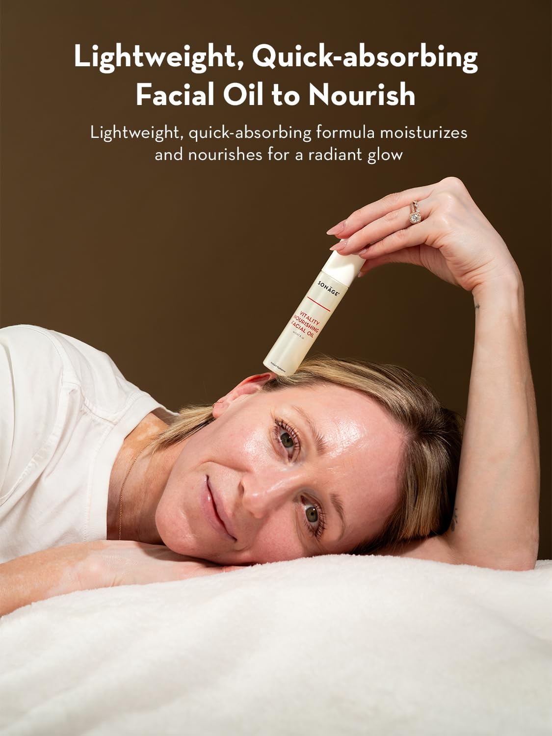 Sonage Vitality Nourishing Facial Oil - Hydrate & Glow with Argan and Marula Oils - Perfect for Massage