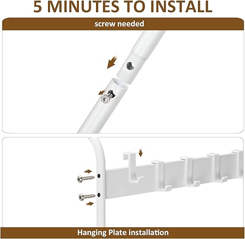 Miniatura 5 de Toallero de 5 niveles para colgar en la puerta del baño, toallero de puerta de baño, soporte para manta de puerta para ropa, toallas de mano,