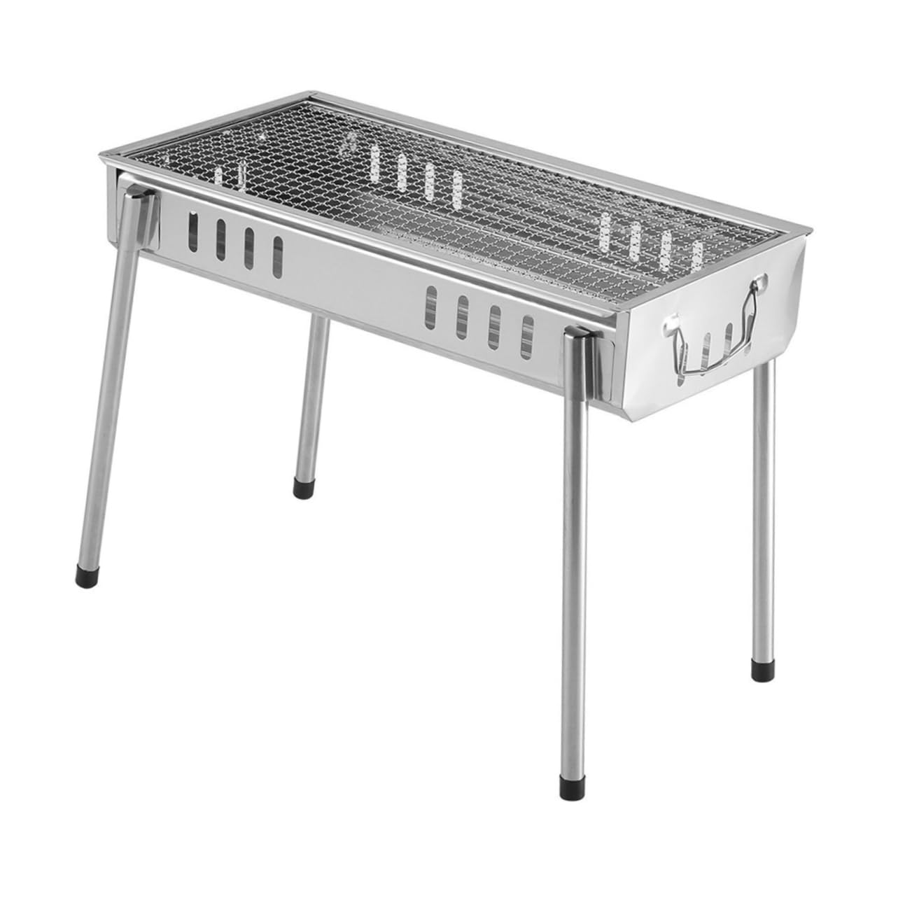 VANZACK Portable Bbq Grill Medium Size Stainless Steel Cooking Grid Ideal for Camping Fishing and Outdoor Activities