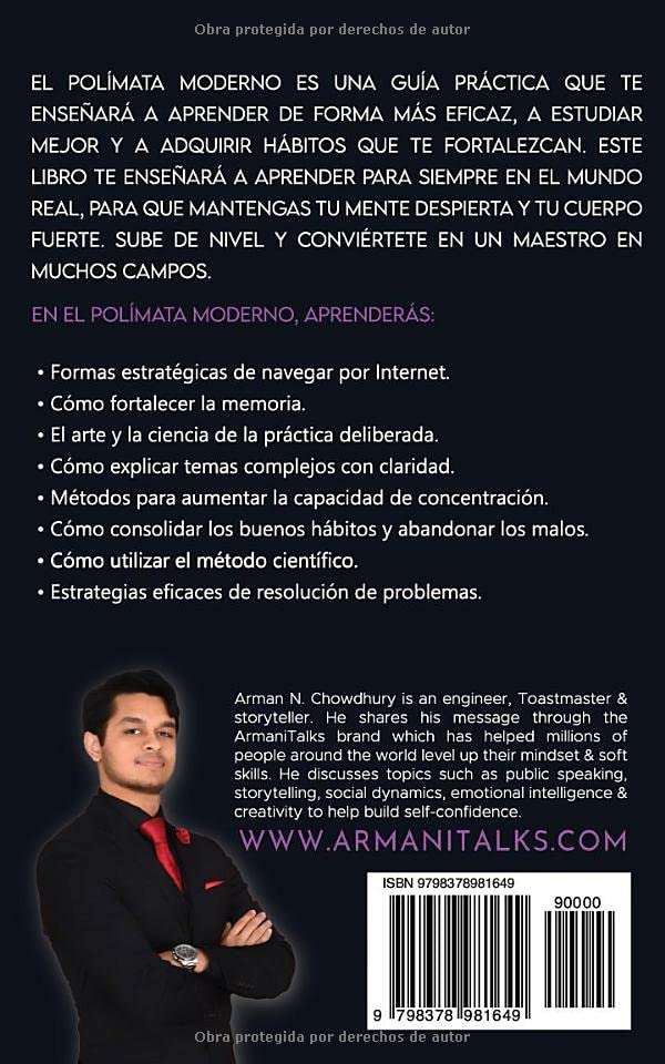 Miniatura 2 de El Polímata Moderno Cómo aprender mejor, estudiar con eficacia, dominar habilidades, crear hábitos y ser más inteligente (Spanish Edition)
