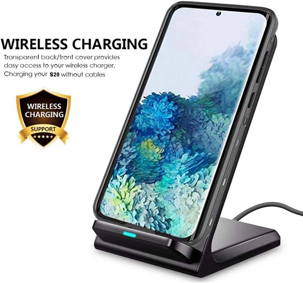 Anyos Samsung Galaxy S20 Waterproof Case, Galaxy S20 IP68 Underwater Case Built in Screen Protector 360° Full Body Protective Shockproof Dustproof Snowproof Cover with Fingerprint ID (Clear/Black)