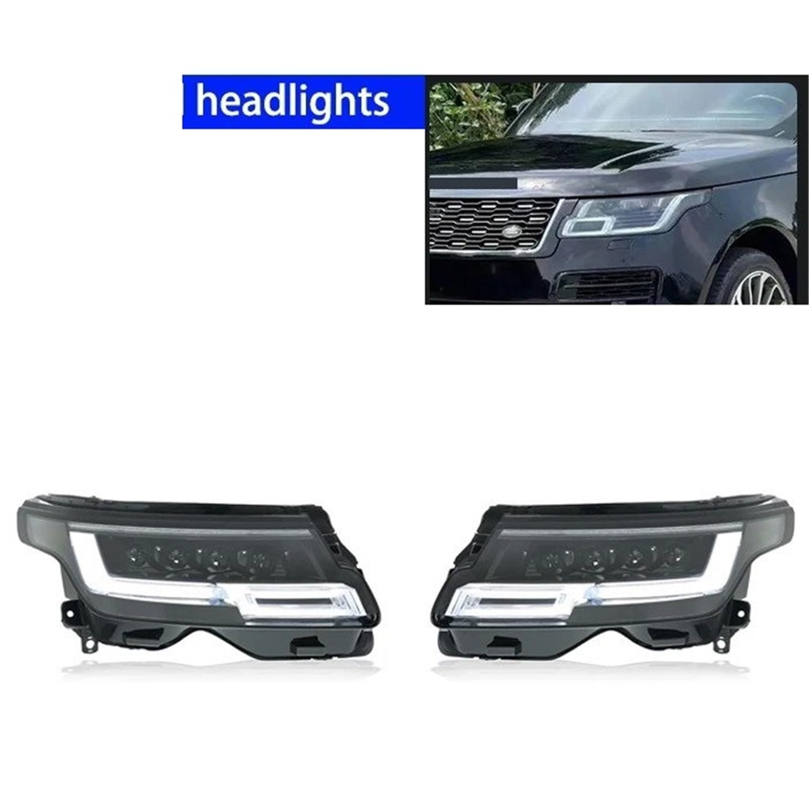 Faro Anteriore per Auto modificato 2013-2024 Fari Anteriori Styling Gruppo fari Anteriori Luci Anteriori per Auto Gruppo Faro Anteriore per Auto (- Anno 1)