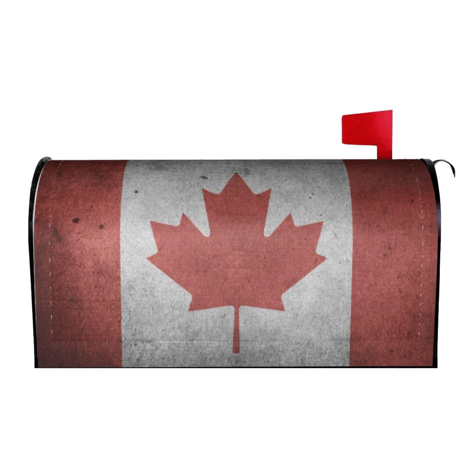 Canada Flag Rock Mailbox Covers Magnetic Wraps Post Letter Box Cover Garden Home Decor