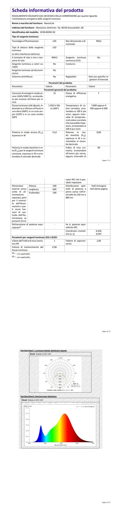 MantoLite Lámpara de Pared LED Regulable 15W, 60CM Interior Iluminación para Cuadros y Expositores, Cabeza Giratoria, Lectura, Latón Mate, Baño Espejo Apliques de Pared 3000K/4000K/6000K