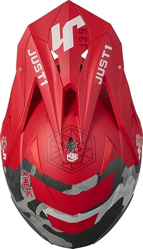 Miniatura 2 de JUST 1 J39 Reactor de resina termoplástica carcasa externa MX Off-Road Motocross Casco de motocicleta