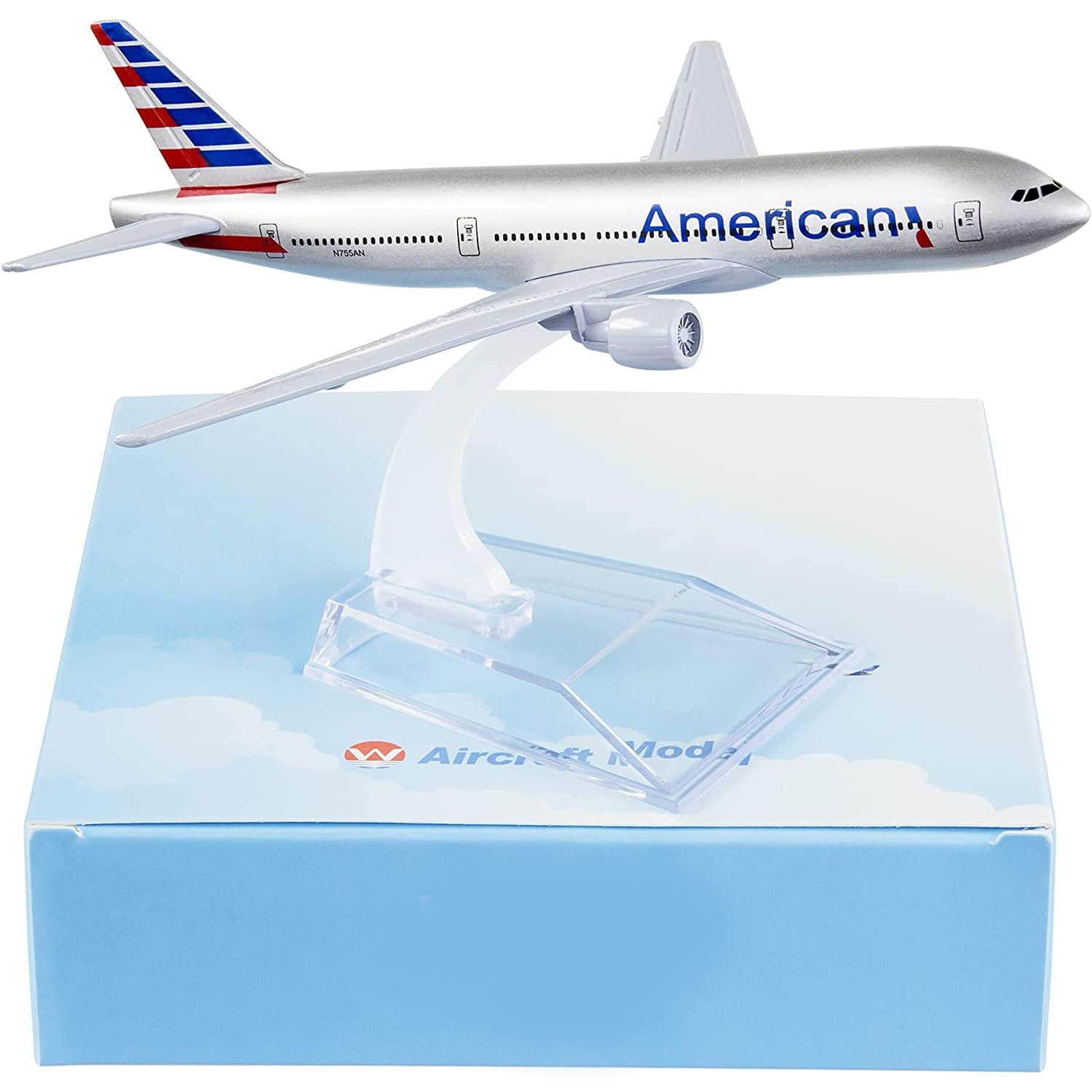 ARCADORA 1:400 Airplane Model Diecast Planes 16cm American B777 Model Plane Alloy Model for Collection