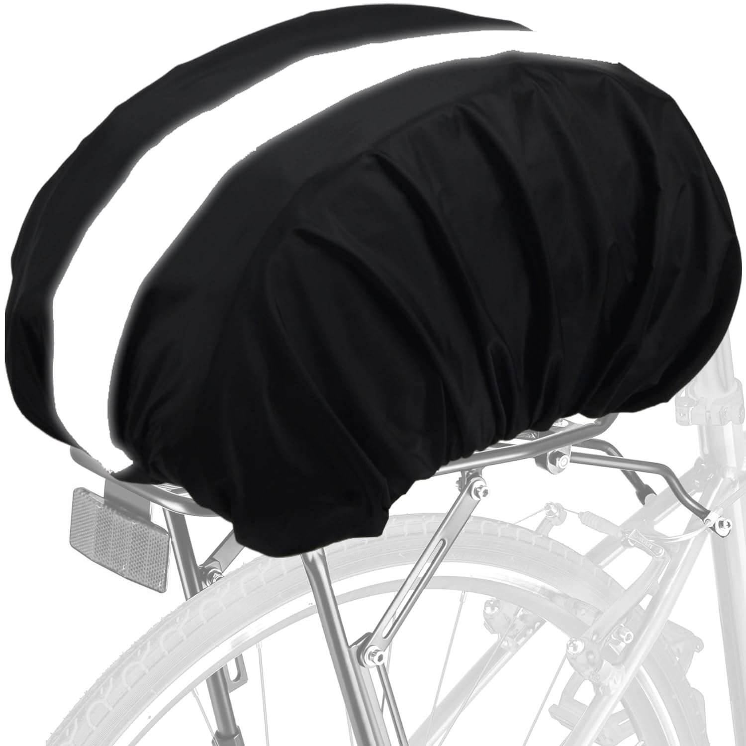 VAOLOAV 20L Bicycle Rear Rack Rain Cover Bike Trunk Rain Cover Black