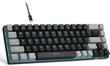 MageGee Portable 60% Mechanical Gaming Keyboard, MK-Box LED...