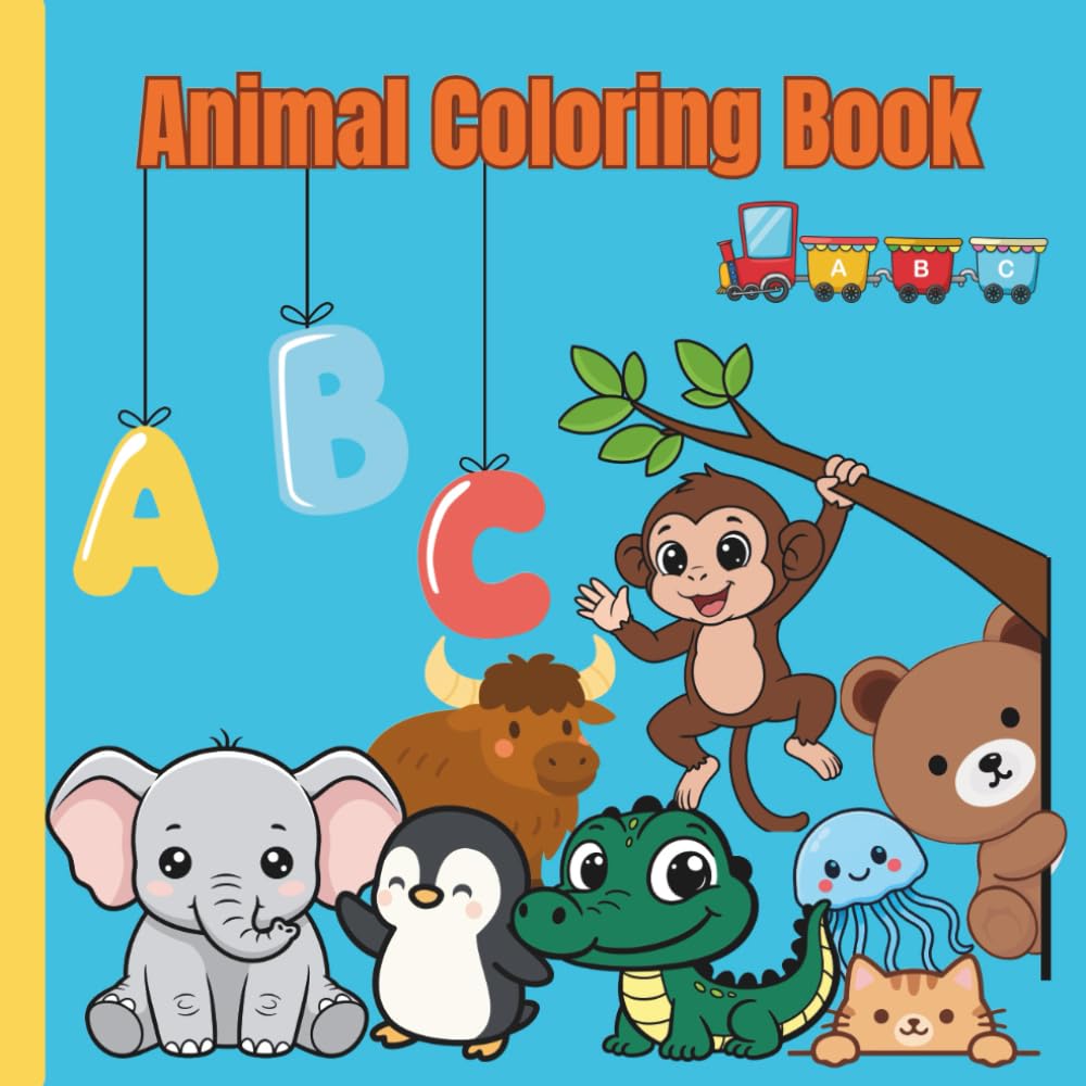 ABC Animal Coloring Book for Kids: An A to Z Alphabet Coloring Adventure with Cute Animals for children Ages 3–5